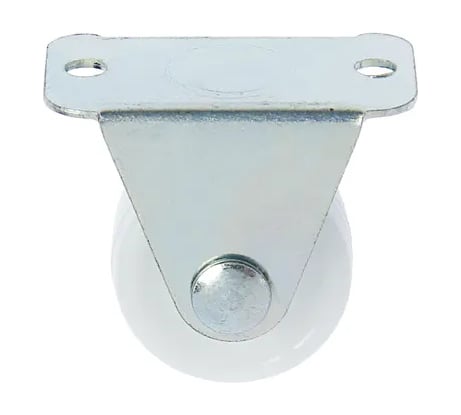 Откатной ролик ТУНДРА диаметр 25 мм, белый, 1 шт. 4748656