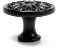 Ручка-кнопка ТУНДРА РК122BL (FE112BL) черная 4647214