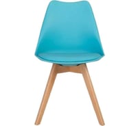 Стул мягкий LEON GROUP в стиле eames dsw, голубой, 1 шт LEON1804M-BLU1