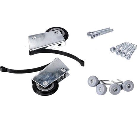 Ролики в комплекте Mebax Симметрия 2-ой класс с саморезом 6 мм под трек 00000000027