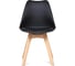Стул Tetchair tulip mod. 73 дерево/пластик/пу, 485x525x830 мм, черный 14210 2
