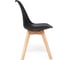 Стул Tetchair tulip mod. 73 дерево/пластик/пу, 485x525x830 мм, черный 14210 3