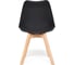 Стул Tetchair tulip mod. 73 дерево/пластик/пу, 485x525x830 мм, черный 14210 4
