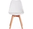 Стул Tetchair tulip mod. 73 дерево/пластик/пу, 485x525x830 мм, белый 14206 5