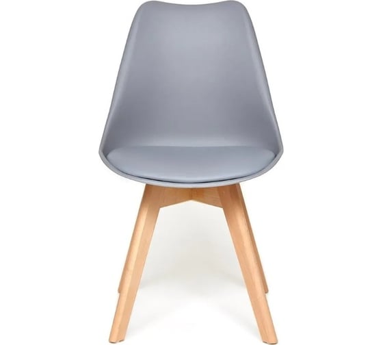 Стул Tetchair tulip mod. 73 дерево/пластик/пу, 485x525x830 мм, серый 14209