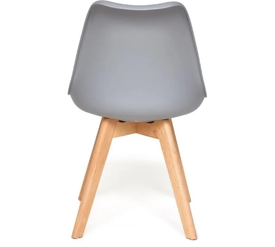 Стул Tetchair tulip mod. 73 дерево/пластик/пу, 485x525x830 мм, серый 14209