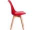 Стул Tetchair tulip mod. 73 дерево/пластик/пу, 485x525x830 мм, красный 14208 2