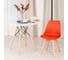 Стул Tetchair tulip mod. 73 дерево/пластик/пу, 485x525x830 мм, красный 14208 10