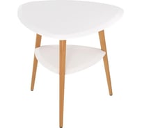 Стол журнальный Мебелик Дублин белый/бук 8935