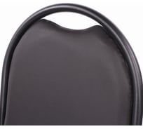 Стул для посетителей ОФИСМАГ Рс00л, черный каркас, кожзам черный 531892