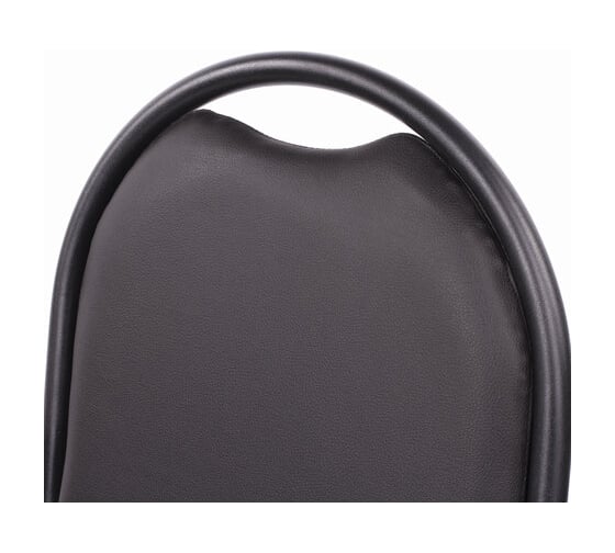 Стул для посетителей ОФИСМАГ Рс00л, черный каркас, кожзам черный 531892 1