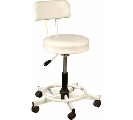 Стул-кресло оператора ОФИСМАГ Рс12, без подлокотников, кожзам, белое 531646