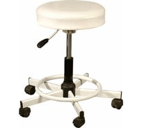 Стул-кресло оператора ОФИСМАГ Рс12, без спинки, без подлокотников, кожзам, белое 531644