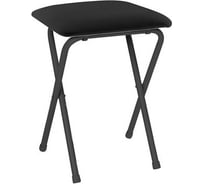 Табурет складной ОФИСМАГ Рс01-02, черный каркас, кожзам черный 531651