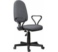 Кресло ОФИСМАГ Prestige, с подлокотниками, серое 531492