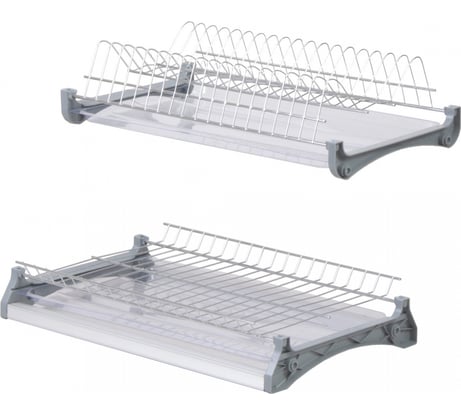 Сушка AKS GRIDLI L-600 с алюминиевым профилем, хром, для ящика из 18 ДСП 17295