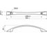 Ручка мебельная AKS UN90-128/164 сатин AK 53738 2