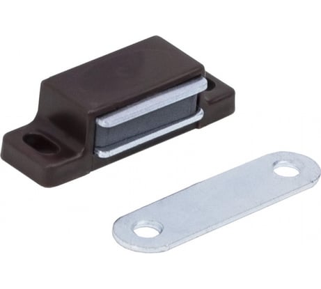 Защелка магнитная мебельная AKS коричневая AK 13415