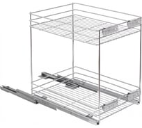 Карго AKS нижнего крепления 40/2, на направляющих скрытого монтажа с доводчиком, хром 72261