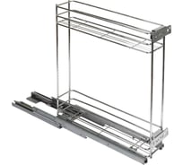 Карго AKS нижнего крепления 30/2, на направляющих скрытого монтажа с доводчиком, хром 36029