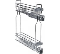 Карго AKS боковая 20/2, правая, на направляющих скрытого монтажа с доводчиком хром 91154