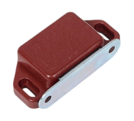 Защелка магнитная мебельная AKS большая, коричневая AK 73002