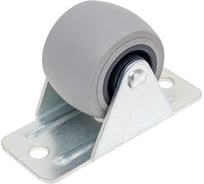 Прямоходящий ролик AKS высота 35 мм, диаметр 33 мм, с резиновым ободом 11075