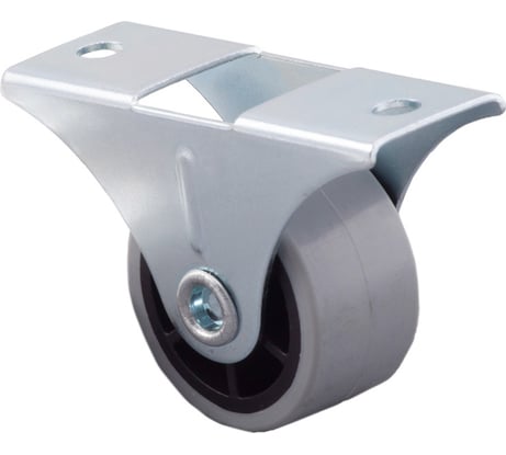 Прямоходящий ролик AKS высота 38 мм, диаметр 30 мм, с резиновым ободом 63971