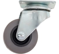 Мебельное колесо AKS диаметр 40 мм, с резиновым ободом, высота 58 мм, высокое 11078