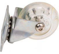 Мебельное колесо AKS диаметр 50 мм, прозрачное 75745