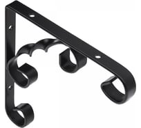 Полкодержатель AKS ARFA 150x150x13x2.5 мм, черный 68618