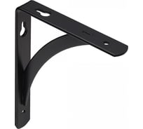 Полкодержатель AKS KOMETA 150x120x20x3 мм, черный 68565