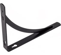 Полкодержатель AKS KOMETA 200x150x20x3 мм, черный 68566