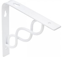 Полкодержатель AKS INFINITY 200x200x20x3 мм, белый 68526