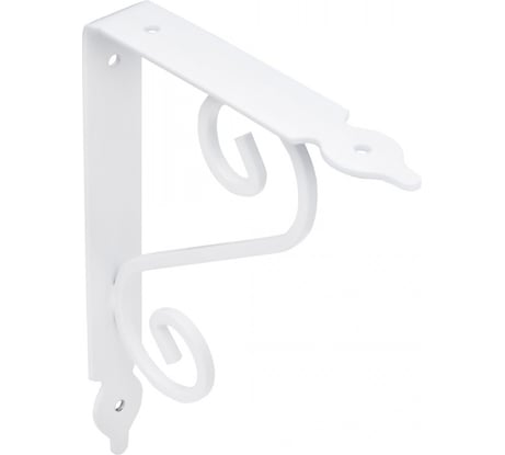 Полкодержатель AKS MELODY 190x140 мм, белый 59122