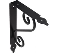 Полкодержатель AKS MELODY 145x110 мм, черный 59120