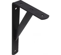 Полкодержатель AKS LINE 150x125x30x4 мм, черный 68568