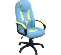 Кресло Фабрикант ткань Candy biruza, ткань Candy lime, ТГ, PL 680, PL-2, ролик ст. Энигма II кресло 4600811930952