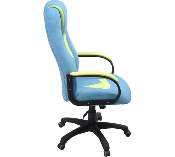 Кресло Фабрикант ткань Candy biruza, ткань Candy lime, ТГ, PL 680, PL-2, ролик ст. Энигма II кресло 4600811930952
