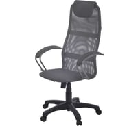 Кресло Фабрикант ткань TW №30 (серый), ткань S №12 (серая), искусственная кожа DO №800 (серый), г/п 100, ТГ, PL 680, ролик ст., BL Бун кресло 4610097309885