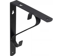 Полкодержатель AKS SONATA 250x170x25x3 мм, черный 68576