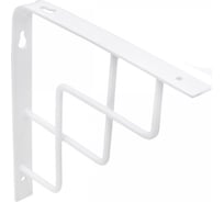 Полкодержатель AKS QUADRO 200x200x20x3 мм, белый 68563