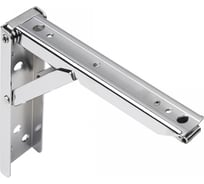 Полкодержатель AKS складной, 200x135x30 мм, модель 2, хром 73514