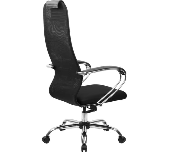 Кресло BRABIX Premium Ultimate Ex-800 хром, плотная двойная сетка Х2, черное 532911