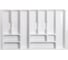 Вкладыш шуфлядный PL COMFORT 80/430, белый, фактический размер 735x430 мм 31564 1