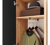 Шкаф комбинированный НМ для прихожей ТриЯ Асти дуб крафт золотой/антрацит 253833