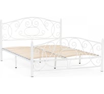 Двуспальная кровать Woodville Викси 160x200 белая 482086