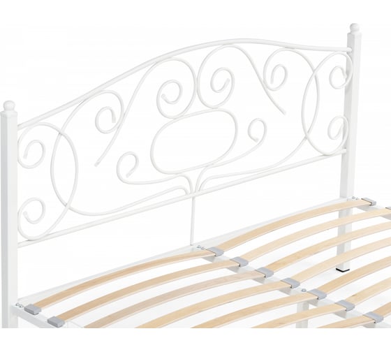 Двуспальная кровать Woodville Викси 160x200 белая 482086