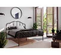 Полутораспальная кровать Woodville Милена 140x200 черная 539206