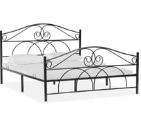 Двуспальная кровать Woodville Морика 160x200 черная 482083